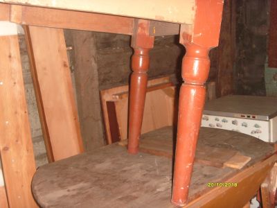 Лот: 12441762. Фото: 1. Стол деревянный старинный под... Мебель для сада, дачи