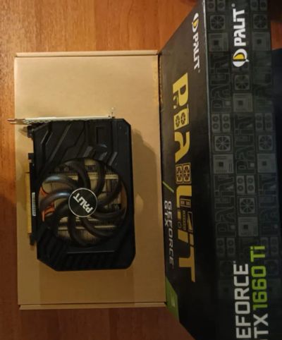 Лот: 19533747. Фото: 1. Видеокарта Palit GTX 1660 Ti StormX... Видеокарты