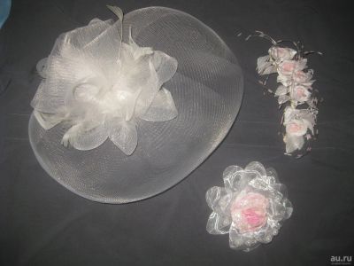 Лот: 11163693. Фото: 1. Красивая свадебная шляпка /вуалетка... Фаты, вуали, шляпки