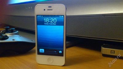 Лот: 2325993. Фото: 1. Apple iPhone 4S.NEVERLOCK.Белый... Смартфоны