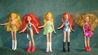 Лот: 2525001. Фото: 1. Куклы WINX 5 шт. - все одним лотом... Куклы и аксессуары