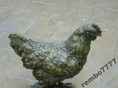 Лот: 5824153. Фото: 1. курица.птица.бронза.28см.европа... Скульптуры