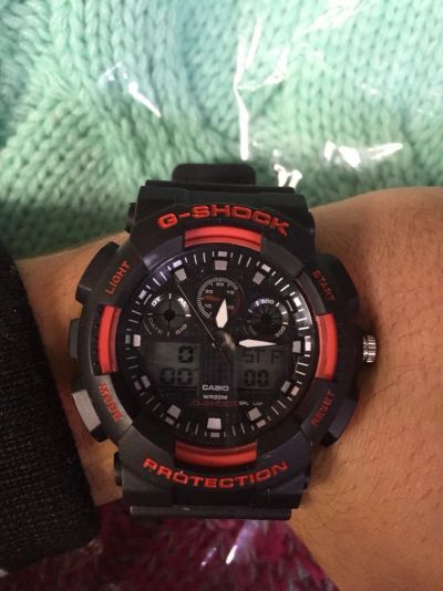 Лот: 6100567. Фото: 1. Часы G-shock черные с красным... Другие наручные часы