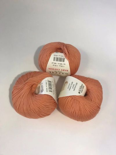 Лот: 16728206. Фото: 1. Пряжа Gazzal Baby Cotton, 60... Ткани, нитки, пряжа
