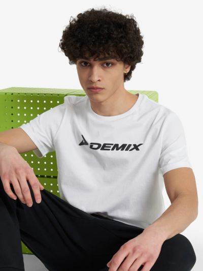 Лот: 22446586. Фото: 1. Футболка мужская Demix, Белый. Другое (спортивная одежда)