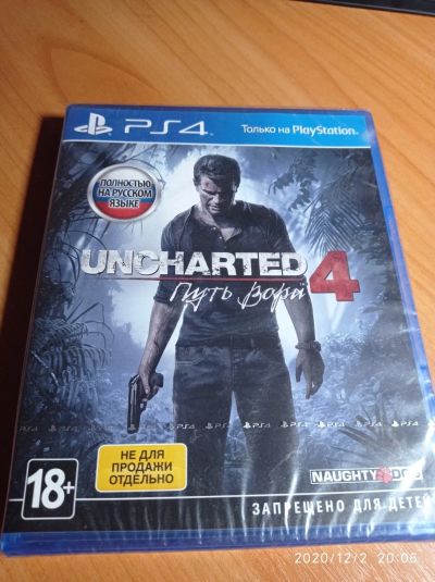 Лот: 16929553. Фото: 1. Новый Uncharted 4 ps4. Игры для консолей