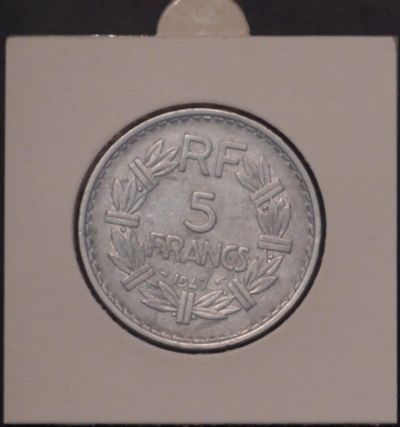 Лот: 3972254. Фото: 1. 5 франков 1947 г. Франция (а879... Европа