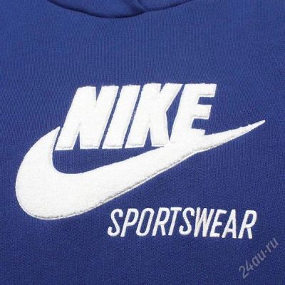 Лот: 2730020. Фото: 1. Спортивная толстовка Nike, синяя. Свитеры, толстовки, худи