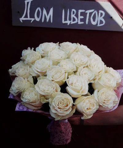 Лот: 11891979. Фото: 1. Букет 25 роз Эквадор 60 см. Свежие цветы