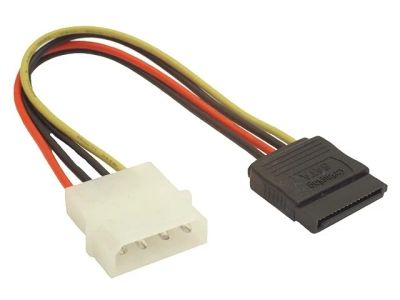 Лот: 9613872. Фото: 1. Переходник питания MOLEX - SATA... Шлейфы, кабели, переходники