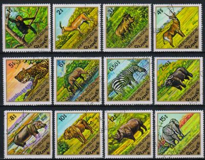 Лот: 18231303. Фото: 1. 1975. Гвинея. Дикие животные... Марки