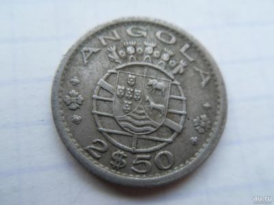 Лот: 8953657. Фото: 1. Ангола 2.5 эскудо 1956 (Португальская... Африка