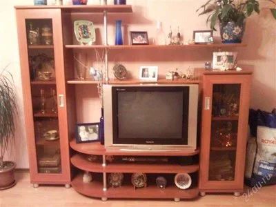 Лот: 748478. Фото: 1. Стенка под телевизор, фабрика... Гостиные, стенки, горки