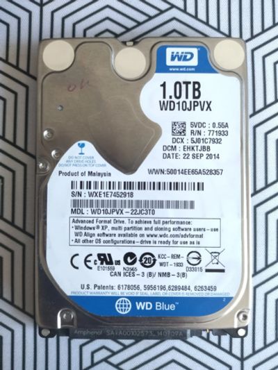 Лот: 18928176. Фото: 1. Жёсткий диск для ноутбука WD Blue... Жёсткие диски (HDD)