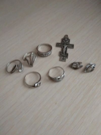 Лот: 12477277. Фото: 1. Ювелирные изделия серебро. Кольца, перстни