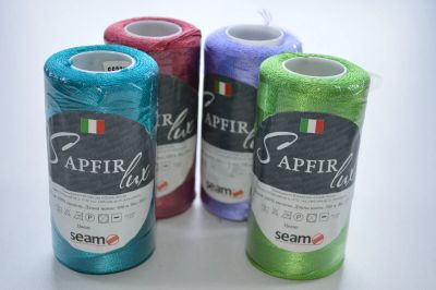 Лот: 24668599. Фото: 1. Нитки для вязания Sapfir Lux. Ткани, нитки, пряжа