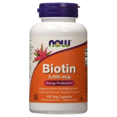 Лот: 18820793. Фото: 1. NOW Biotin 5 мг. 120 капс. Спортивное питание, витамины