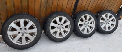 Лот: 11128922. Фото: 1. Летние колеса 205/55 R16 Toyota. Шины на дисках