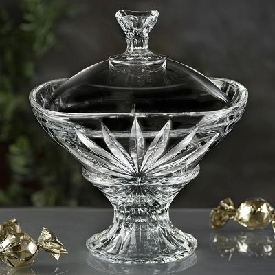 Лот: 24942872. Фото: 1. Конфетница с крышкой RCR Cristalleria... Предметы сервировки