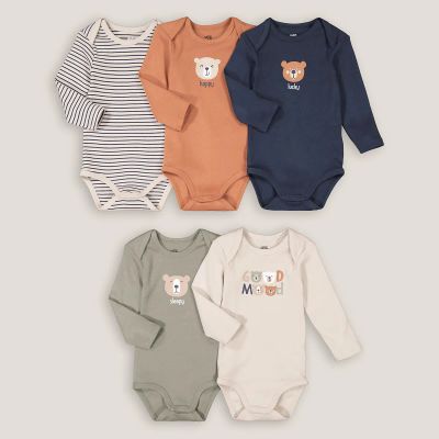 Лот: 24239676. Фото: 1. Комплект из пяти боди с LaRedoute. Ползунки, распашонки, слипы