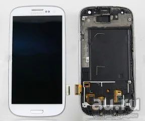 Лот: 9283716. Фото: 1. Дисплей Samsung i9300 модуль Белый. Дисплеи, дисплейные модули, тачскрины