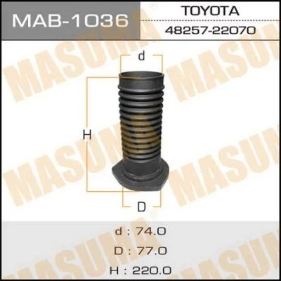Лот: 18593865. Фото: 1. Пыльник стоек masuma MAB-1036. Ходовая, подвеска, рулевое управление