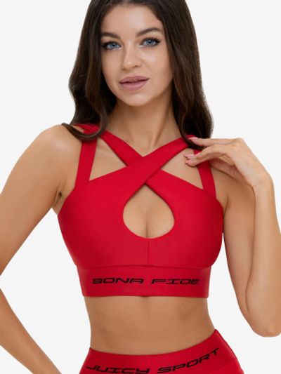 Лот: 25640240. Фото: 1. Спортивный топ Bona Fide: Heart... Другое (спортивная одежда)