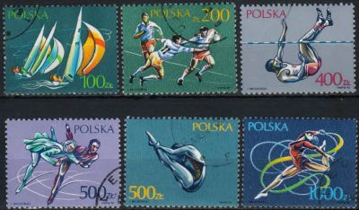 Лот: 18246336. Фото: 1. 1990. Польша. Спорт. Полная серия... Марки