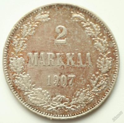 Лот: 5630960. Фото: 1. 2 марки 1907 год. Финляндия. Россия до 1917 года
