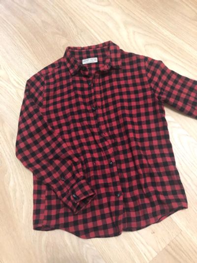Лот: 14759268. Фото: 1. Рубашка Zara р.134. Рубашки, блузки, водолазки