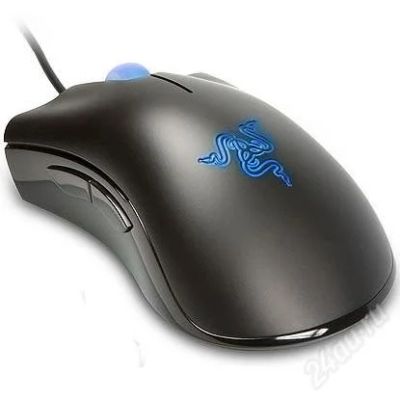 Лот: 1189116. Фото: 1. Razer DeathAdder Nova Blue 1800dpi... Клавиатуры и мыши