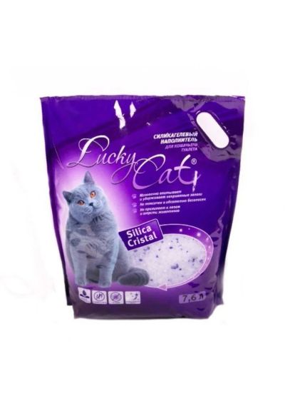 Лот: 8085097. Фото: 1. Наполнитель силикагелевый Lucky... Миски, лотки, наполнители