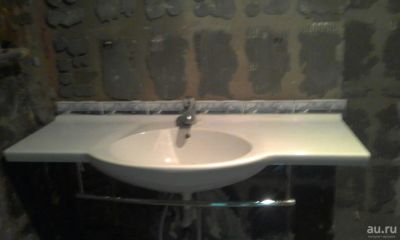 Лот: 9742698. Фото: 1. Раковина со смесителем 120х40-50. Раковины, умывальники