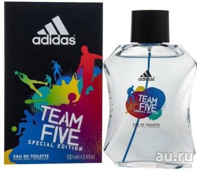 Лот: 17971468. Фото: 1. Туалетная вода Adidas Team Five... Мужская парфюмерия
