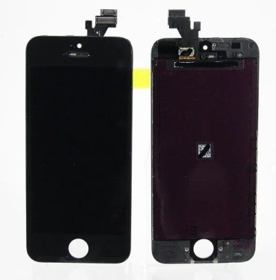Лот: 9269235. Фото: 1. Дисплей iPhone 5 в сборе Черный... Дисплеи, дисплейные модули, тачскрины