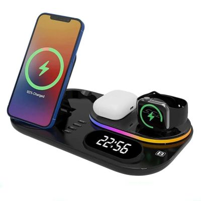 Лот: 22144484. Фото: 1. БЕСПРОВОДНОЕ ЗУ A06 4in1 WIRELESS... Зарядные устройства, блоки питания, адаптеры сетевые для смартфонов