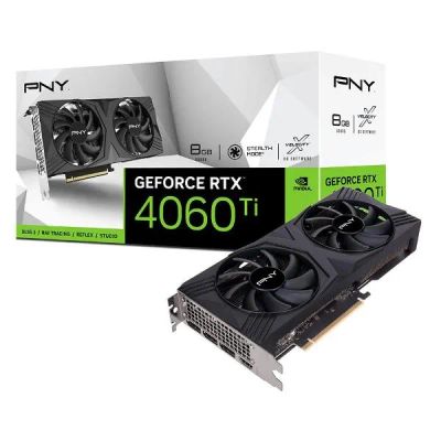 Лот: 24675654. Фото: 1. Видеокарта PNY RTX 4060 Ti 8GB... Видеокарты