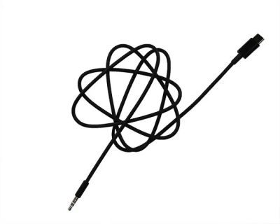 Лот: 20885796. Фото: 1. AUX Type-C - 3.5мм, 1м, черный. Дата-кабели, переходники