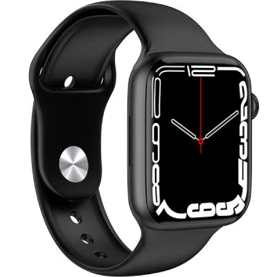 Лот: 22025443. Фото: 1. Умные часы Fontel iWatch 7, черные. Смарт-часы, фитнес-браслеты, аксессуары