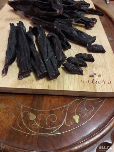 Лот: 13962571. Фото: 1. Вяленая оленина (юкола). Мясо, птица, яйцо
