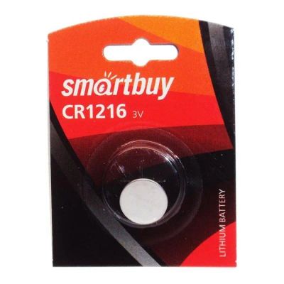 Лот: 16321429. Фото: 1. Батарейка CR1216 Smartbuy 1шт... Батарейки, аккумуляторы, элементы питания