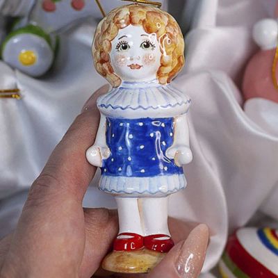 Лот: 25735316. Фото: 1. Елочная игрушка Ярославская Керамическая... Гирлянды, шарики, новогодние аксессуары