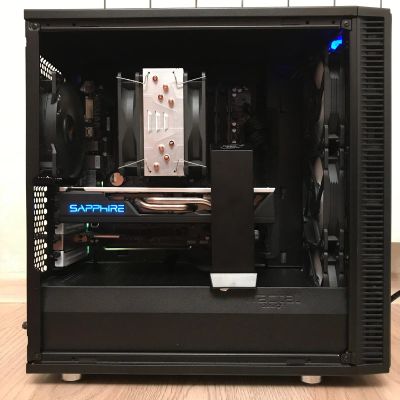 Лот: 15268881. Фото: 1. ПК в сборе (Ryzen 5 1600/16Gb... Компьютеры в сборе