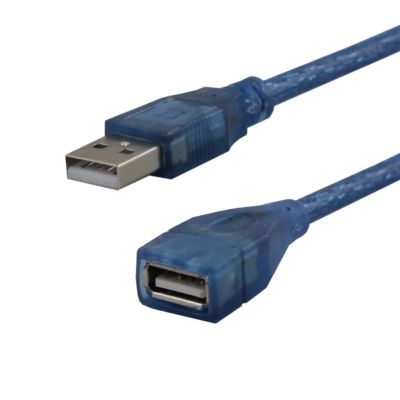 Лот: 9847720. Фото: 1. Кабель USB ПАПА-МАМА синий 1,5M... Шлейфы, кабели, переходники