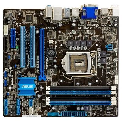 Лот: 3564830. Фото: 1. ASUS P8B75-M материнская плата... Материнские платы