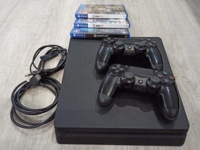 Лот: 15999272. Фото: 1. PlayStation 4, PS 4, 1 Tb, 2 джойстика... Игровые приставки, консоли