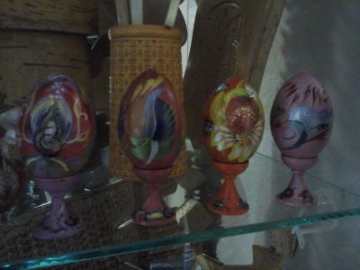 Лот: 1634345. Фото: 1. ПАСХА Яйцо на подставке. Авторские куклы, игрушки, поделки