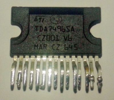 Лот: 17443836. Фото: 1. Микросхема TDA7496SA УМЗЧ 5+5W... Микросхемы