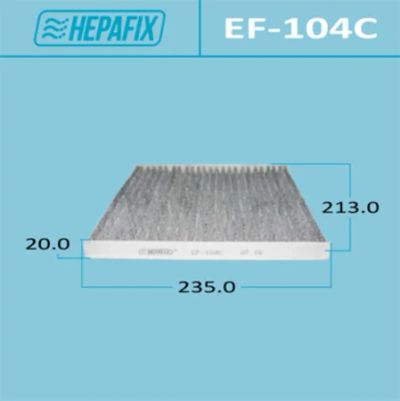 Лот: 18583558. Фото: 1. Салонный фильтр ac-104 hepafix... Расходные материалы