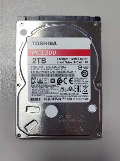 Лот: 21021718. Фото: 1. Жесткий диск Toshiba PC L200... Жёсткие диски (HDD)